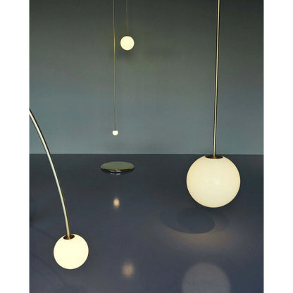 Hanglamp Messing Melkglas Plafond Minimalistisch Modern Scandinavisch Hal Eettafel Nachtkastje