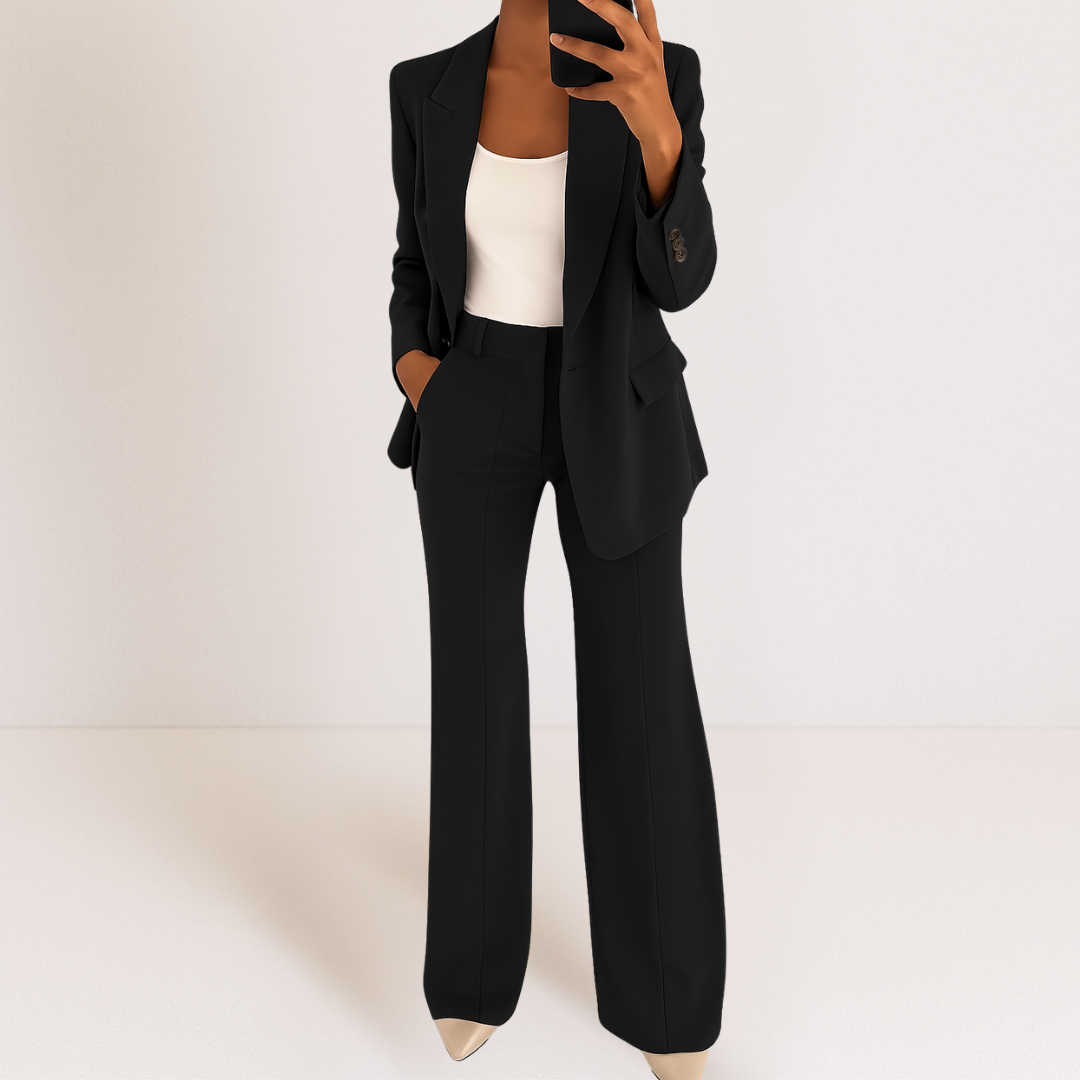 Dames Blazer en Broek Tweedelig Pak Set