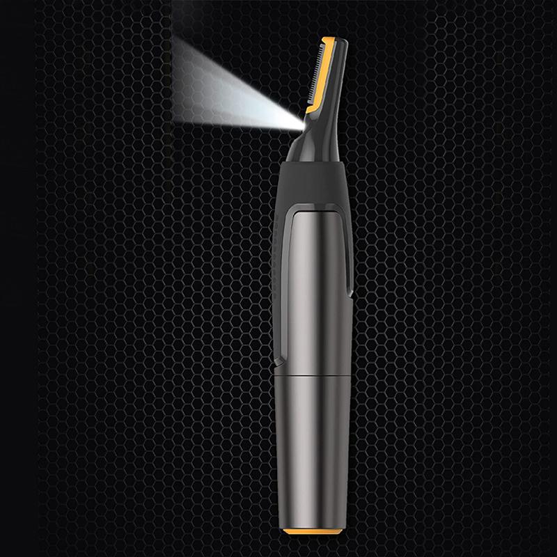 Precision Haartrimmer voor Neus Oren Wenkbrauwen | Met LED-Verlichting | Titanium RVS Mesjes | Ultra-Vlakke Kop | Ergonomisch Design