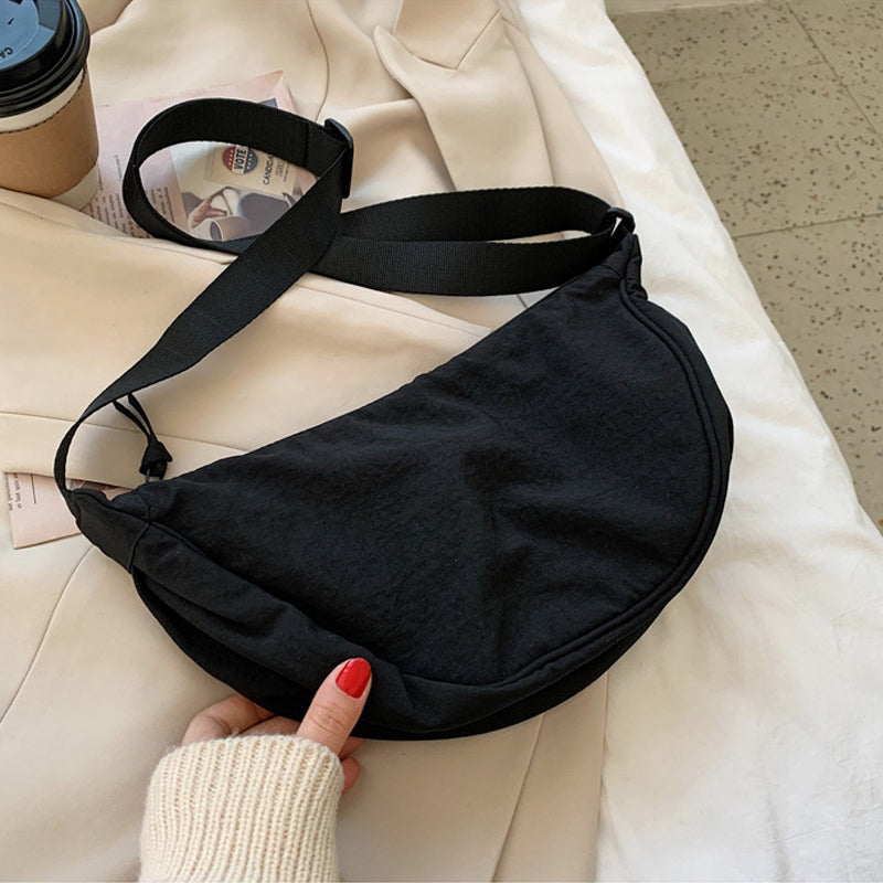 Halve Maan Schoudertas Kunstleer Elegante Damestas Crossbody Handtas Mode Accessoire Casual Dagelijks Gebruik