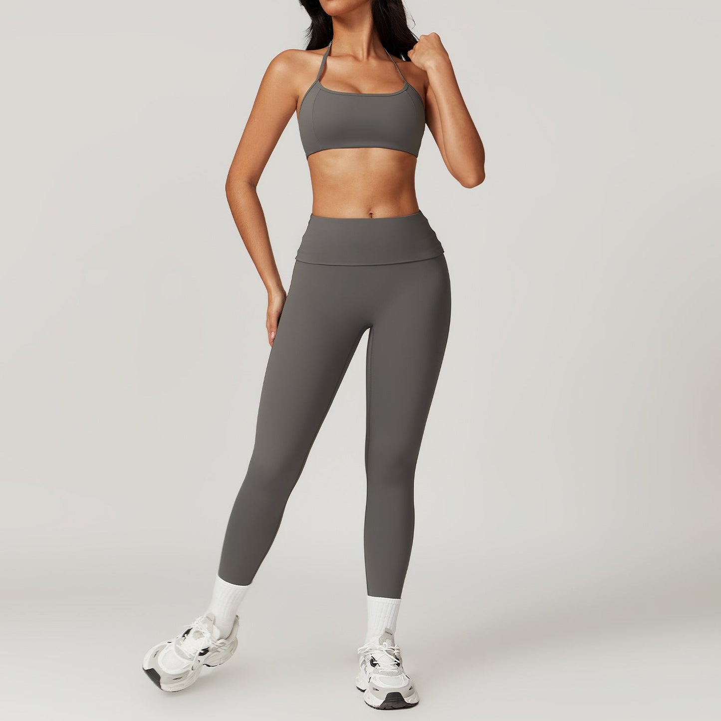Yoga Set Dames Sneldrogend Sportief Naadloos