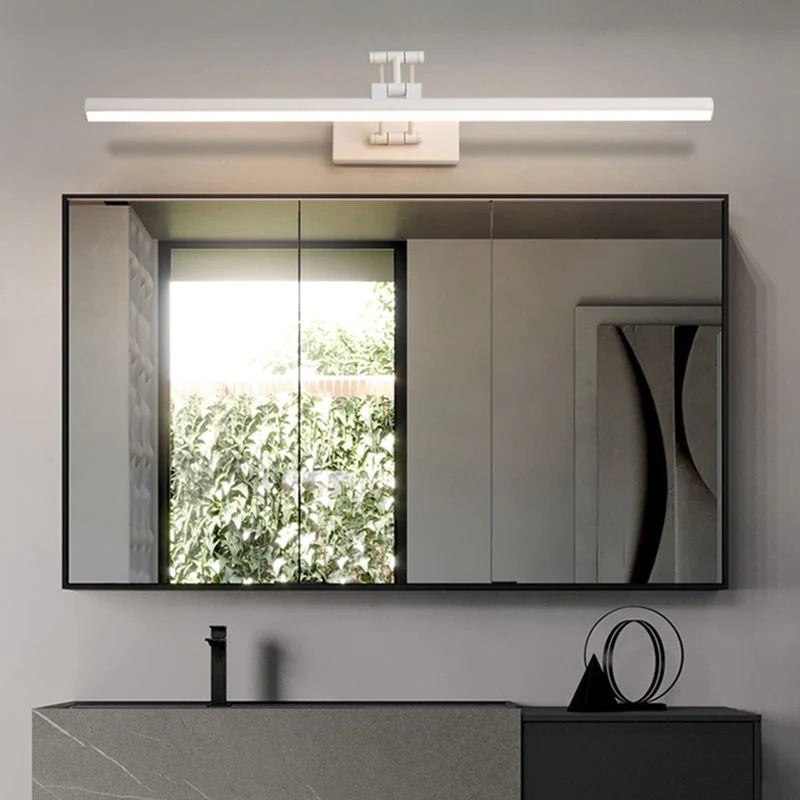 Spiegellamp LED Zwart Wit Metaal Acryl IP44 Badkamer Woonkamer Modern 40-100cm