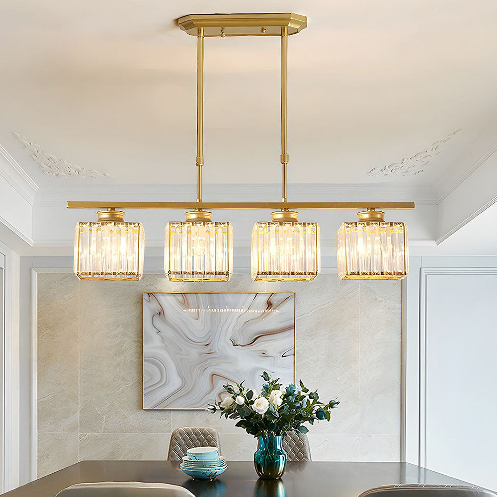 Hanglamp Eettafel Glas Zwart Goud 3 Of 4 Lichts E27 Modern