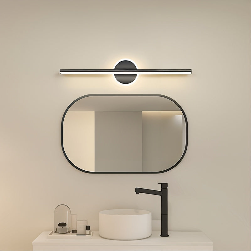 LED Wandlamp Zwart-Goud Modern Design 40cm met Siliconen Detail voor Woonkamer Slaapkamer Badkamer