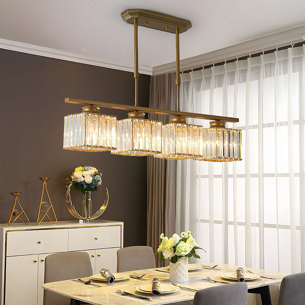 Hanglamp Eettafel Glas Zwart Goud 3 Of 4 Lichts E27 Modern