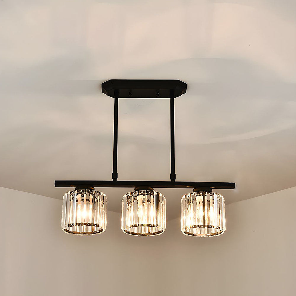 Hanglamp Eettafel Glas Zwart Goud 3 Of 4 Lichts E27 Modern