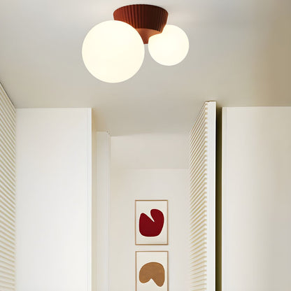 Moderne Plafondlamp met Dubbele Bollen – Stijlvolle Scandinavische Wandverlichting voor Woonkamer en Slaapkamer