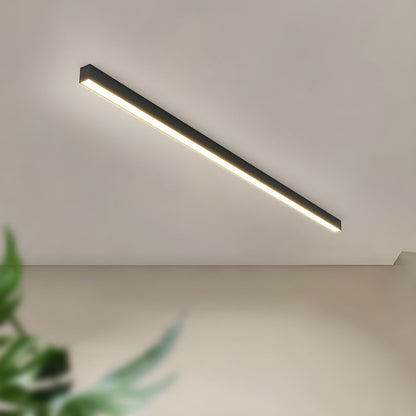 LED plafondlamp zwart langwerpig modern voor woonkamer hal slaapkamer minimalistische plafondverlichting binnen