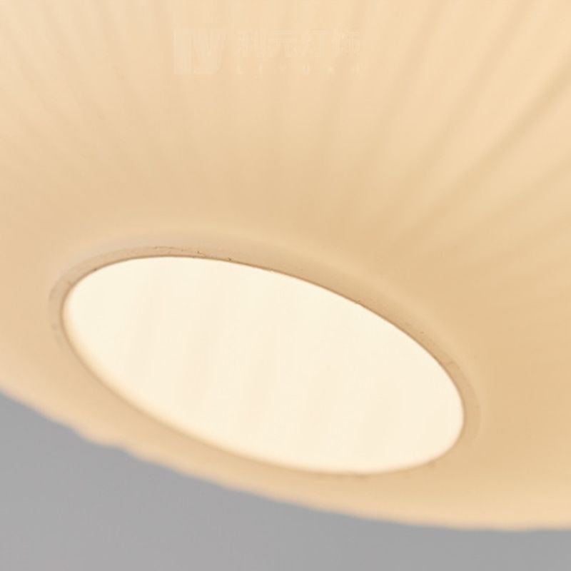 Hanglamp Glas Melkwit Koepelvorm Walnoot Hout 25cm Modern Klassiek Design Eetkamer Keuken Woonkamer Café