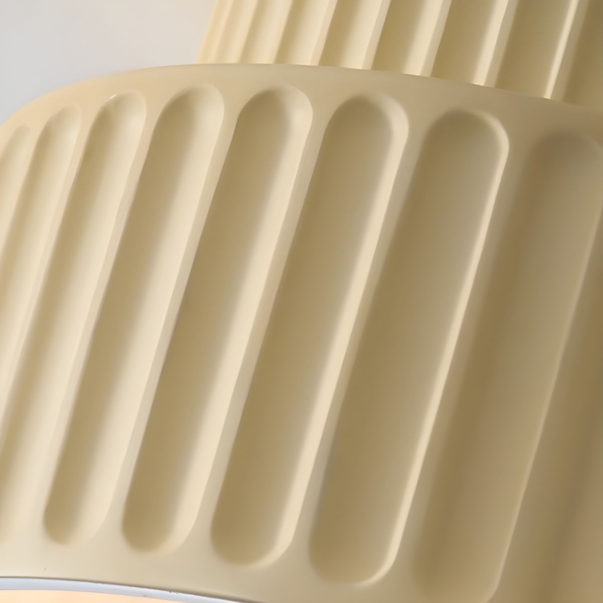 Plafondlamp Geribbeld Resin E27 Wit Compact Modern Interieur Woonkamer Keuken Slaapkamer Retro Design Plafonnière
