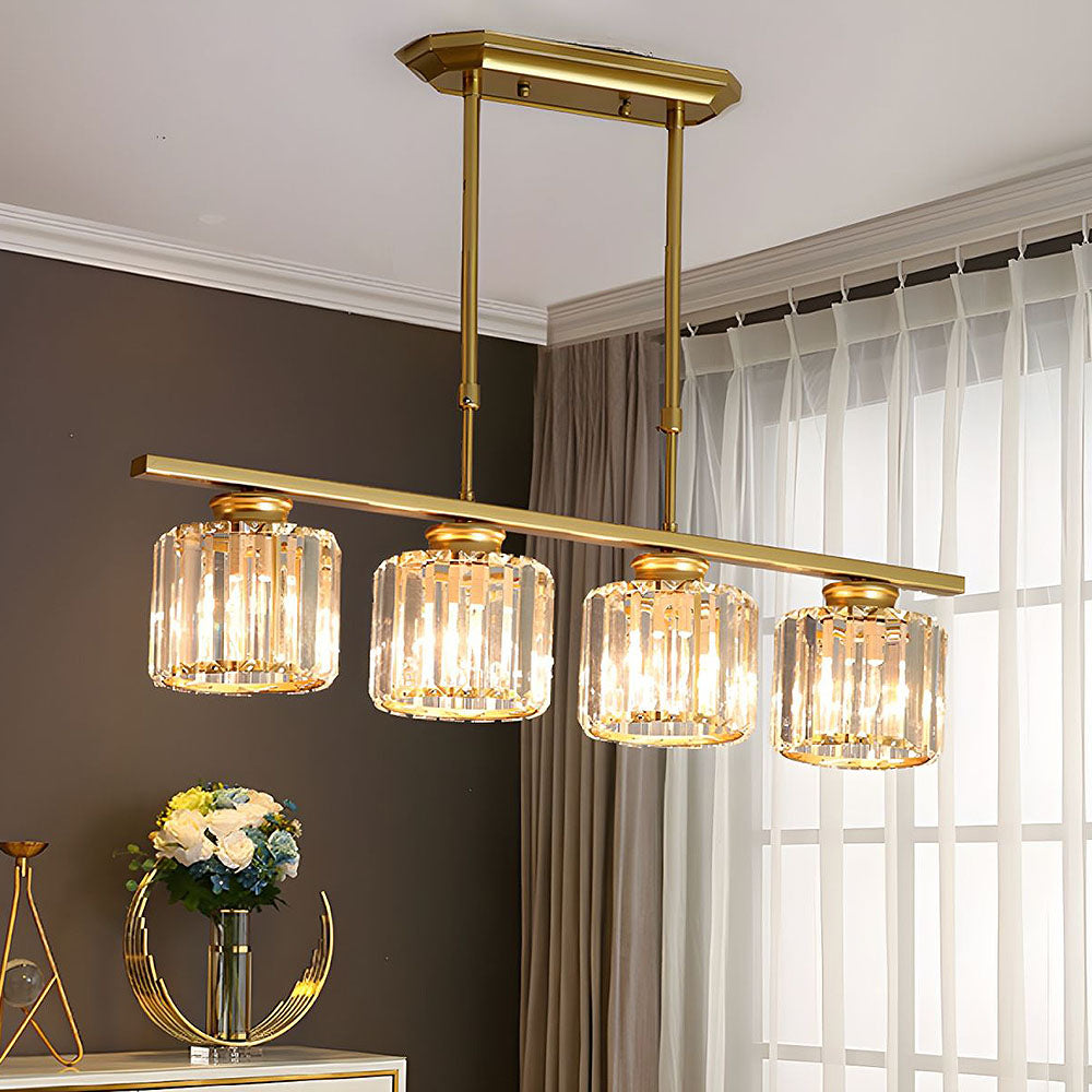 Hanglamp Eettafel Glas Zwart Goud 3 Of 4 Lichts E27 Modern