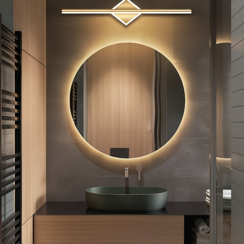 LED Wandlamp Zwart-Goud Modern Design 40cm met Siliconen Detail voor Woonkamer Slaapkamer Badkamer
