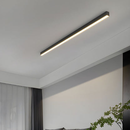 LED plafondlamp zwart langwerpig modern voor woonkamer hal slaapkamer minimalistische plafondverlichting binnen
