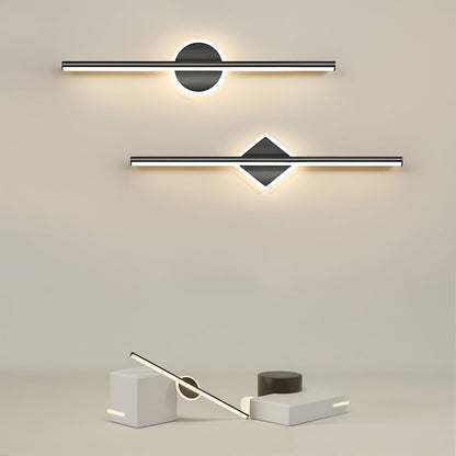 LED Wandlamp Zwart-Goud Modern Design 40cm met Siliconen Detail voor Woonkamer Slaapkamer Badkamer