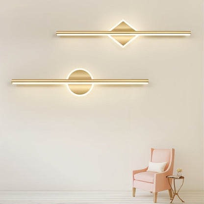LED Wandlamp Zwart-Goud Modern Design 40cm met Siliconen Detail voor Woonkamer Slaapkamer Badkamer