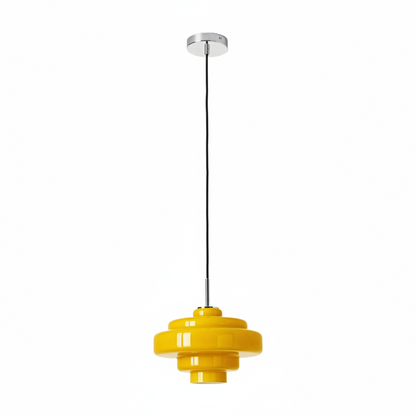 Gekleurde Glazen Hanglamp met Verstelbare Ophanging – Moderne Lichtpunt voor Eetkamer Keuken Woonkamer
