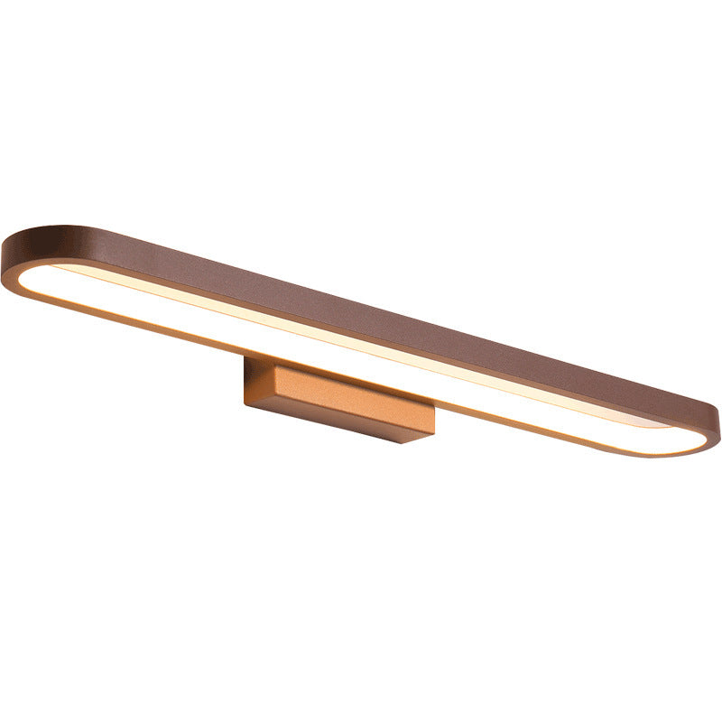 Wandlamp Spiegel Aluminium Siliconen Strip Zwart Koffibruin 40cm 60cm 80cm LED Badkamer
