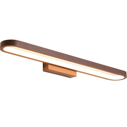 Wandlamp Spiegel Aluminium Siliconen Strip Zwart Koffibruin 40cm 60cm 80cm LED Badkamer