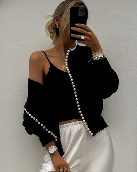 Vest met Parel Mooi Elegant Design - StudioMarella