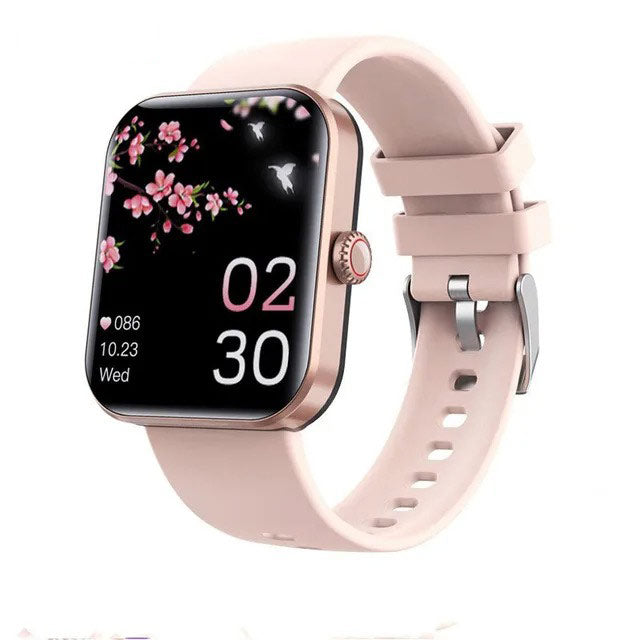 Slimme Multifunctionele Sporthorloge met Hartslagmeter en Slaaptracking - Zwart/Roze - Waterdicht Fitness Horloge voor Actieve Levensstijl