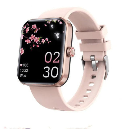 Smartwatch met Gezondheidsfuncties Zwart Siliconen Sporthorloge