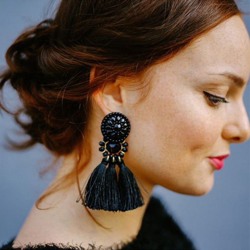 Dames Oorbellen met Kwastjes Grote Statement Oorbellen Trendy - StudioMarella