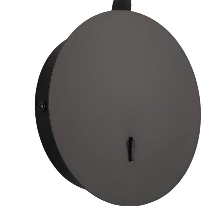 Verstelbare LED-wandlamp met 360° draaibaar lichtpunt in zwart aluminium – energiezuinig design voor woonkamer slaapkamer arbeidskamer