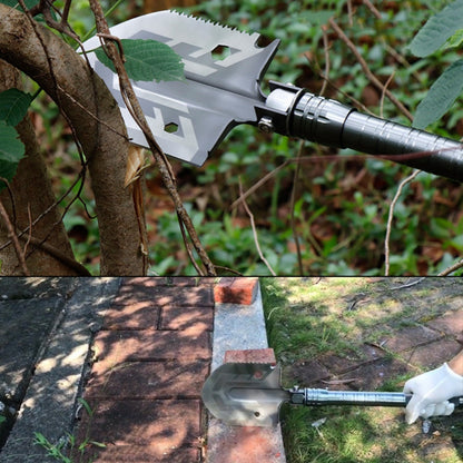 16-in-1 Tactische Overlevingsschep – Multifunctioneel Campinggereedschap met Zaag, Mes & Firestarter voor Outdoor Avonturen