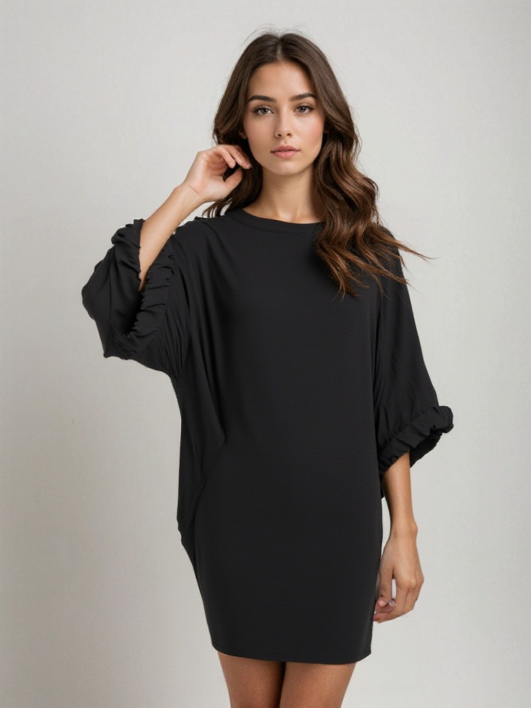 Oversized Jurk met Zakken Luchtige Zomerjurk