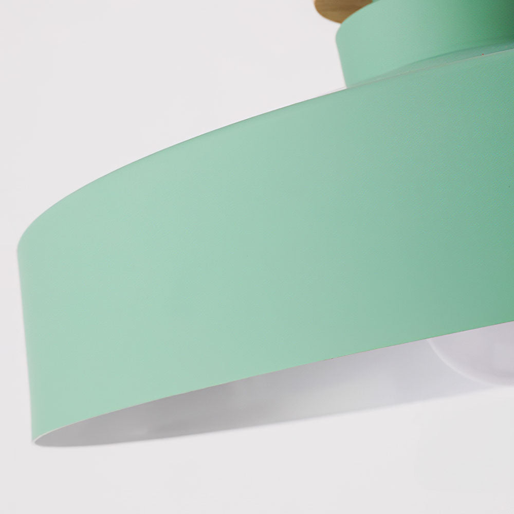 Hanglamp met Houten Kap en Aluminium Accent – Scandinavisch Design voor Eetkamer en Woonkamer