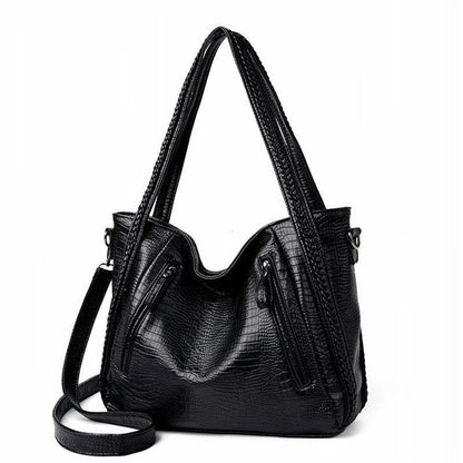 Dames Schoudertas Grote Lederen Tas Trendy Model