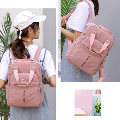 Waterdichte Dagelijkse Rugzak met USB Oplaadpoort Zwart Grijs Roze Groen Blauw Rood Multifunctioneel voor Werk School Reizen Laptop iPad Telefoon Opslag