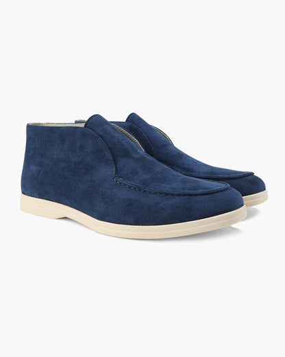 Heren Suède Slip On Loafers Middelhoge Schoenen