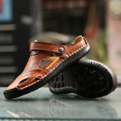 Leren Sandalen voor Mannen Klassiek en Robuust