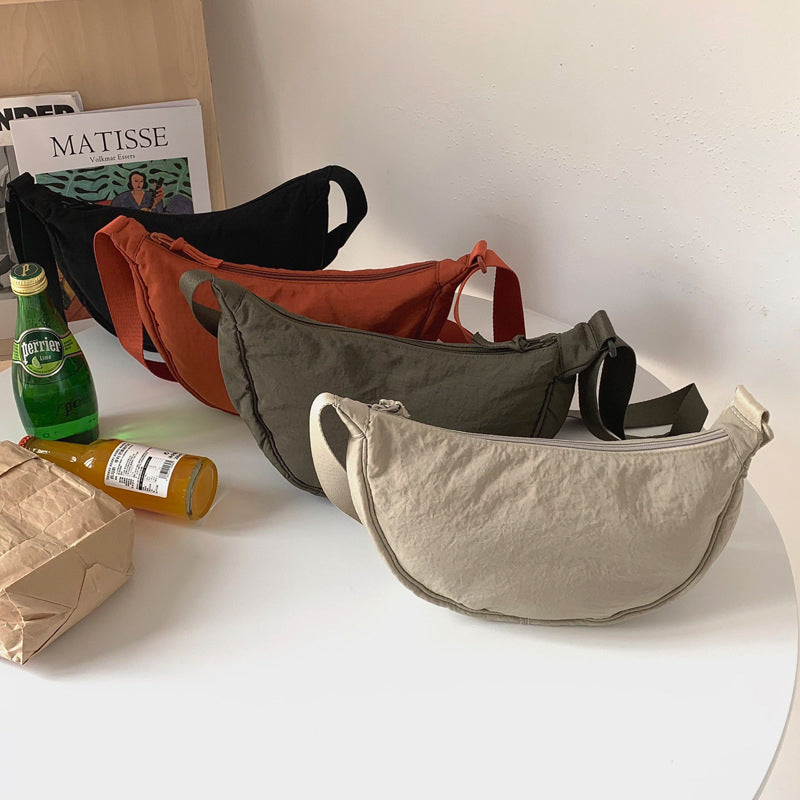 Halve Maan Schoudertas Kunstleer Elegante Damestas Crossbody Handtas Mode Accessoire Casual Dagelijks Gebruik