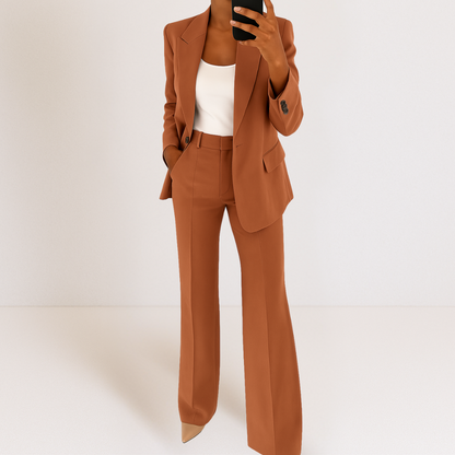 Dames Blazer en Broek Tweedelig Pak Set