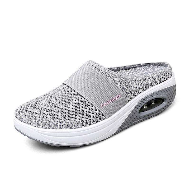 Orthopedische Pantoffels met Luchtkussen Ergonomische Instapschoenen Diabetesvoeten Ademend Mesh Extra Zacht Voetondersteuning Antislip Zool Dames Heren Indoor Outdoor Comfortschoenen