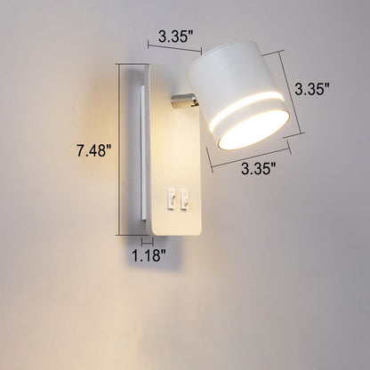Wandlamp LED Verstelbaar IJzer Zwart Wit 15W Woonkamer Slaapkamer Hal Spotlamp Leeslamp Ingebouwde LED Moderne Wandspot