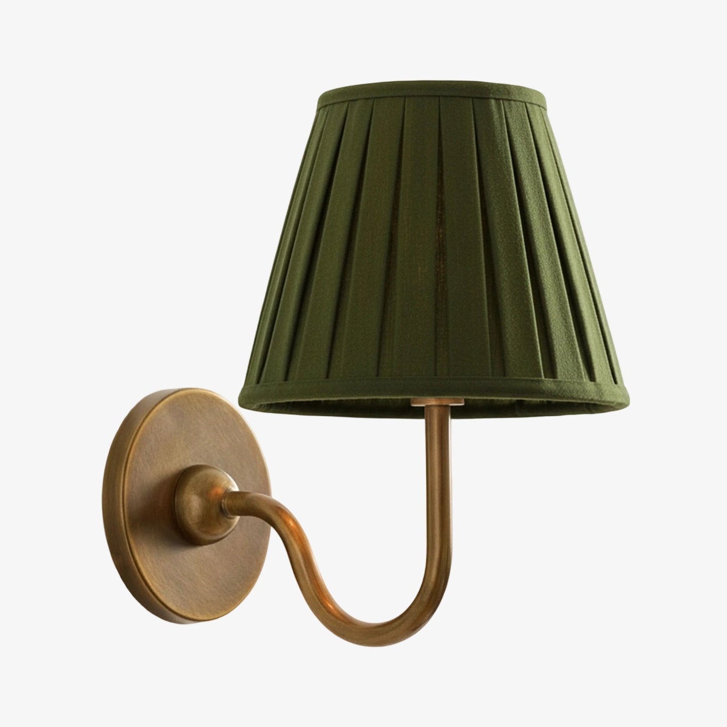 Wandlamp met Geplisseerde Stoffen Kap – Klassieke Verlichting voor Slaapkamer en Woonkamer