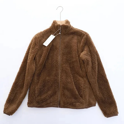 Sherpa Vest Zachte Hoge Kraag Ritssluiting Warm