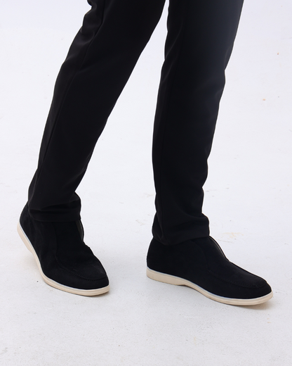 Heren Suède Slip On Loafers Middelhoge Schoenen