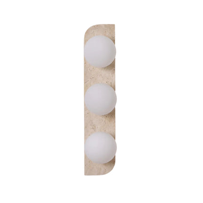 Wandlamp Travertin G9 Glas Hout Beige Woonkamer Hal Badkamer Minimalistische Wandverlichting Sfeerverlichting Natuurlijk Design
