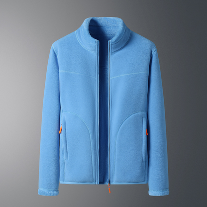 Fleece Vest Warm met Lange Mouwen en Ritszakken