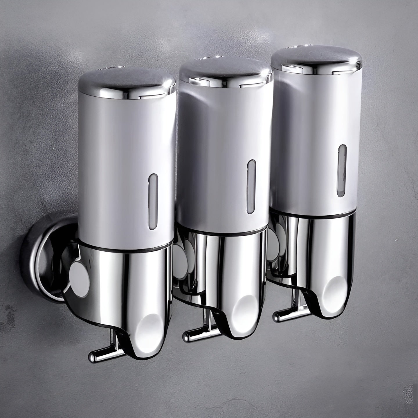 Wandzeepdispenser 500ml Wandmontage RVS Chroom Badkamer Keuken Enkel Dubbel Drievoudig Vloeibare Zeep