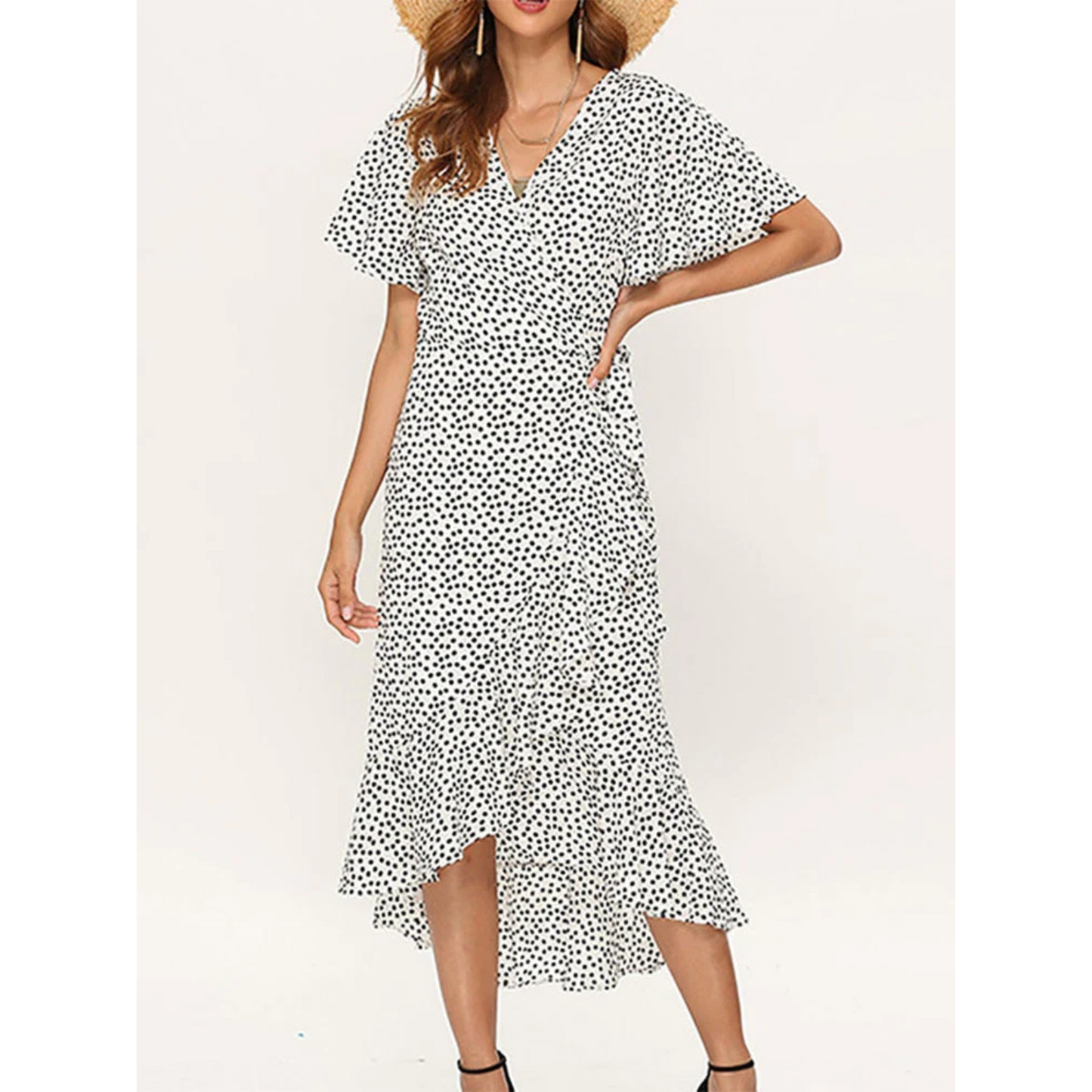 Zomerse Maxi Jurk Bohemian Stijl Lange Mouwen