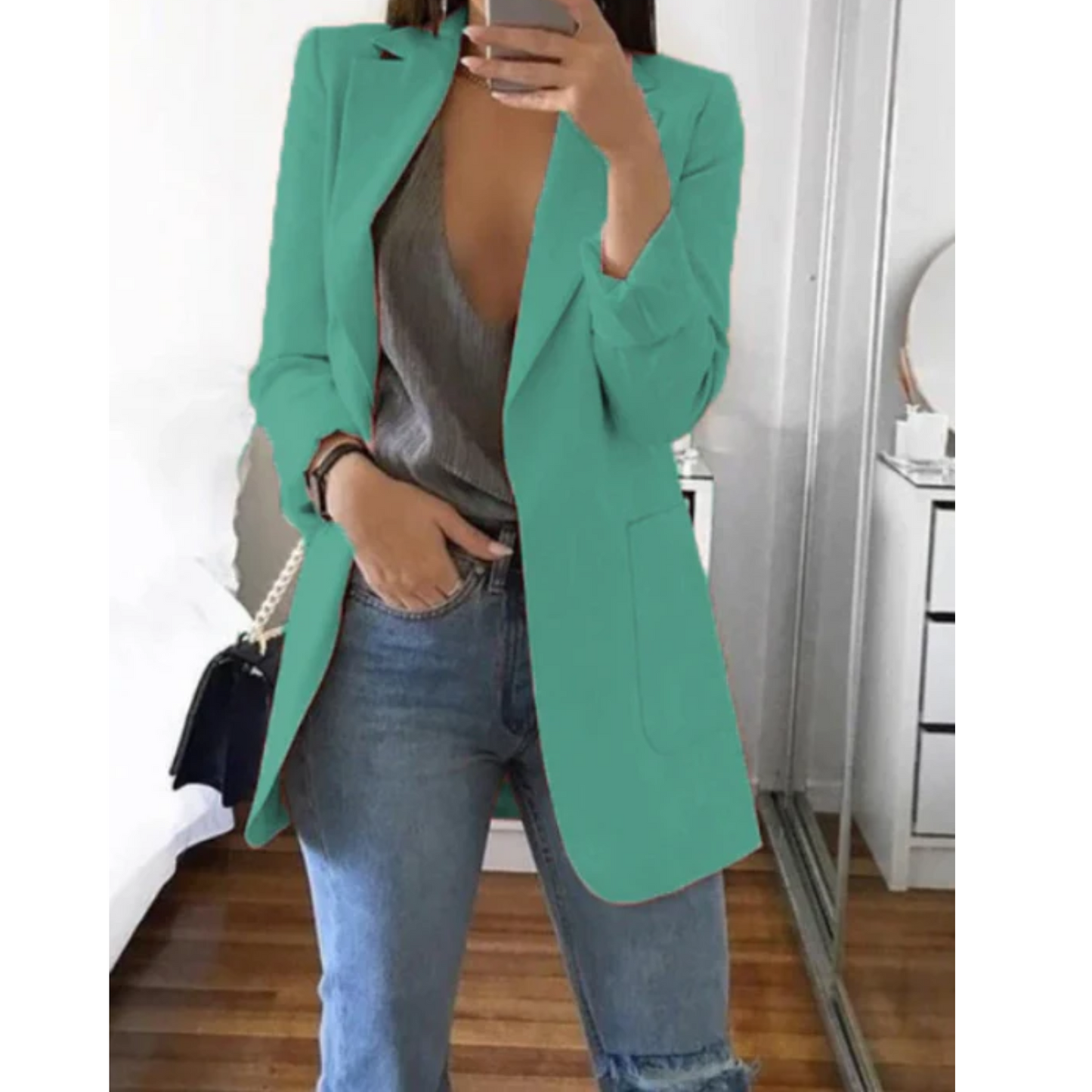 Slimfit Blazer Modern Stijlvol Designer Jacket