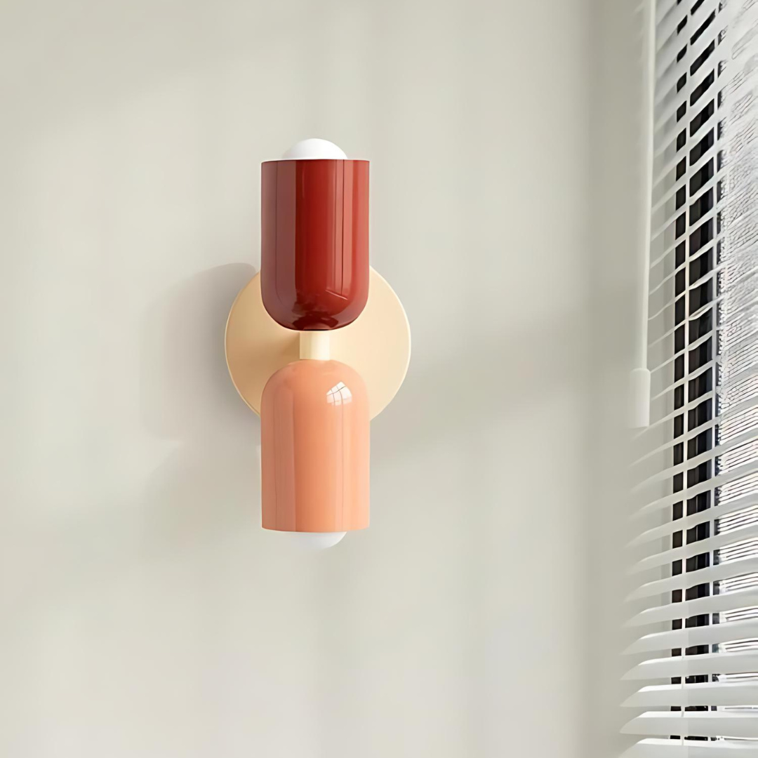 Wandlamp Crème Warm Wit Metaal IJzer E27 12cm LED 2 Lichts Slaapkamer Hal Woonkamer