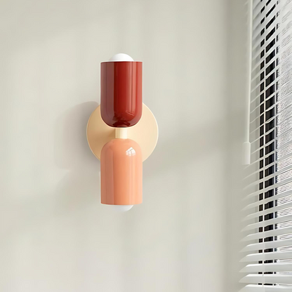 Wandlamp Crème Warm Wit Metaal IJzer E27 12cm LED 2 Lichts Slaapkamer Hal Woonkamer