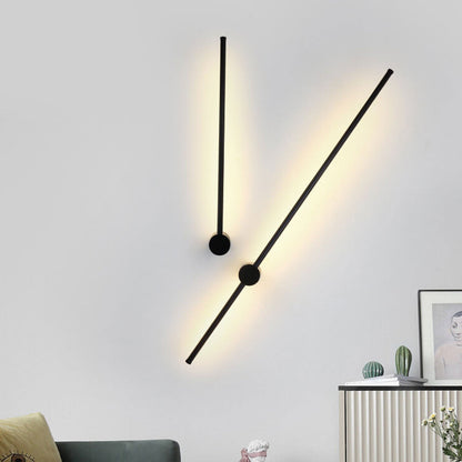 Wandlamp LED Staf Aluminium Zwart Goud 60cm 80cm Woonkamer Slaapkamer Studeerkamer Lijnlamp Minimalistisch Modern Sfeerlamp