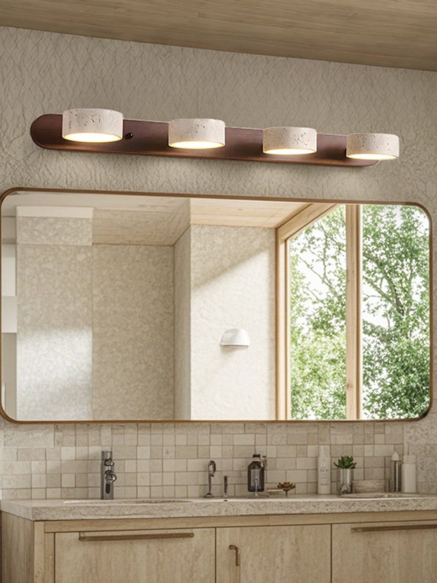 Wandlamp met meerdere lichtpunten natuursteen modern badkamerverlichting warmwit koelwit 2-3-4 lichts stenen armatuur